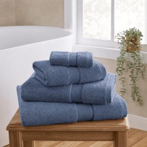 Rhodes Cotton Towel Collection - French Blue