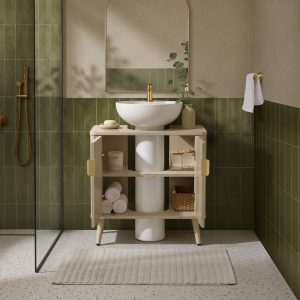 Hattie Under Sink Bathroom Cabinet - Oyster