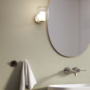 Aquina IP44 Bathroom Wall Light in Polished Chrome