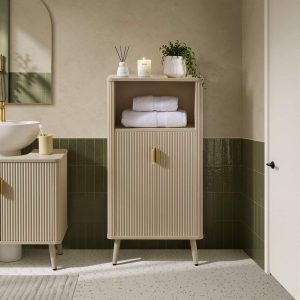 Hattie Bathroom Storage Cabinet - Oyster