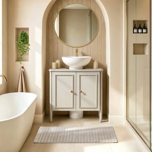 Posy Under Sink Bathroom Cabinet - Taupe