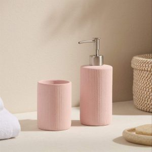 Hadley Sand Effect Accessories Bundle - Set of 2 - Pink