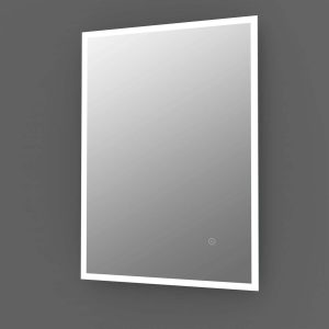 Bathroom Led Mirror 600 X 800 With Demister 2 Colour Touch Sense - Jade