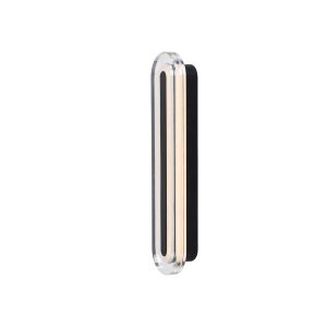 Cavara IP44 LED Bathroom Wall Light in Black Finish