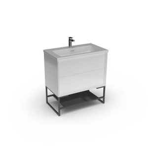 Wall Hung or Floor Standing 610mm Vanity Unit with Basin - Copenhagen Malmo
