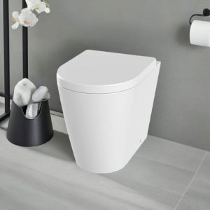 Back To Wall Rimless Pan White Toilet - Barford