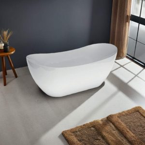 Freestanding 800 x 1800mm Bath and Mixer Bundle White
