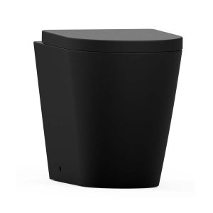 Nero - Comfort Height - Back To Wall Rimless Pan Matt Black Toilet
