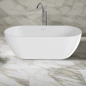 Freestanding 1650mm Oval Bath in White