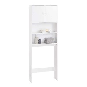 SoBuy BZR165-W, Over Toilet Cabinet Bathroom Space Saver Bathroom Storage Cabinet Cupboard, White