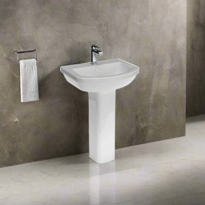 GAMME 600 Wash Basin and Pedestal 530mm - Bathroom Quarter