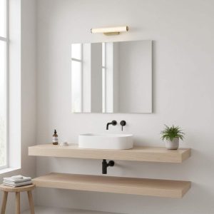 Virelle 32 IP44 LED Bathroom Wall Light in Brass Finish