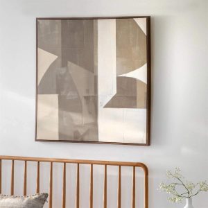 Cemento Abstract Framed Canvas | OUTLET