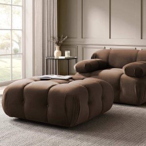 Bondi Pouffe - Cappuccino