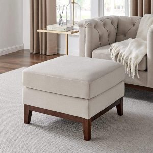 Chesterfield Pouffe - Stone