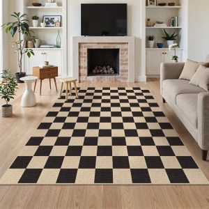 5x7/8x10 Large Geometric Area Rugs, Soft Washable Rug for Bedroom Non-Slip