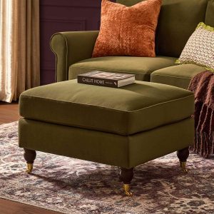 Sicily Pouffe - Muted Moss