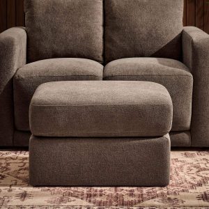 Small Seville Compact Pouffe - Chenille Mushroom