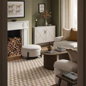 Leonie Check Natural & Ivory White Handwoven Wool & Jute Rug