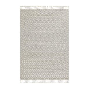 Avanti Handwoven Cream Bobble Wool Rug