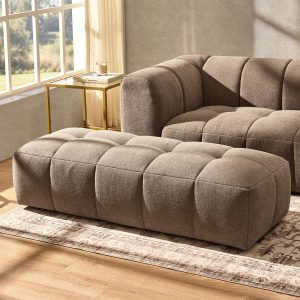 Manhattan Pouffe - Chenille Mushroom