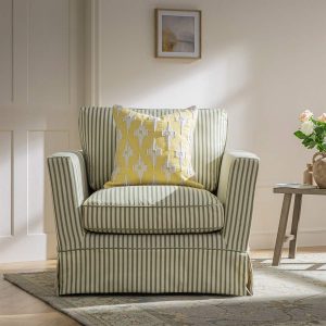 Mahika Ikat Yellow French Knot Linen Cushion