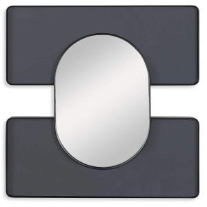 Embrace Square Mirror - 24x24 Smoke