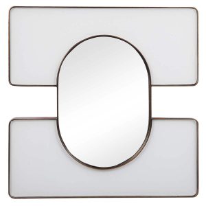 Embrace Square Mirror - 24x24 White