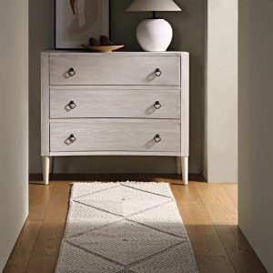 Avanti Handwoven Salt and Pepper Diamond Bobble Wool Runner