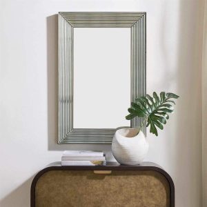 Illuminate Antique Brass Mirror