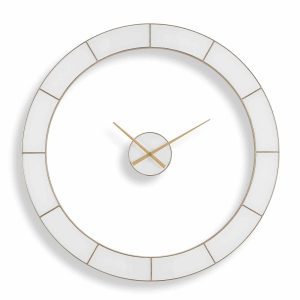 Ivory Halo Minimalist Wall Clock