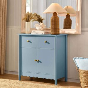 Betty 2 Door Sideboard with Drawers - Sky Blue