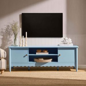 Betty Tv Unit for TVs up to 60" - Sky Blue