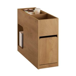 SoBuy FBT158-N Slim Sofa Side Table with Removable Tray & Drawer – 25cm Wide, Living Room & Bedroom End Table, Wood