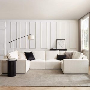 Brooklyn U-Shape Sofa - Ivory
