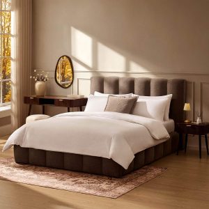 Cheshire Ottoman Storage Bed - Chenille Mushroom