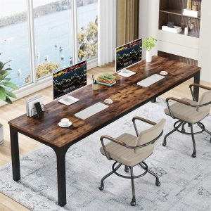 Rectangle Executive Desk, 78.7" Computer Desk 6FT Conference Table