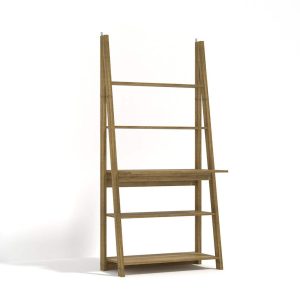 Tiva White Ladder Bookcase