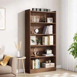 72" Tall Bookcase, 6-Tier Freestanding Bookshelf for Home Office