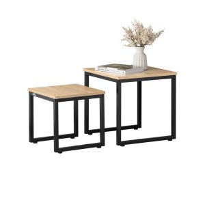 Pre-sale SoBuy FBT42-N, Nesting Tables, Set of 2 Coffee Table Side Table End Table, Wood