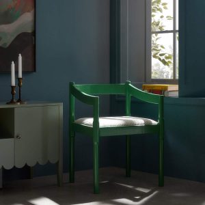 Minley 2-in-1 Carver Chair, Palm Green High Gloss