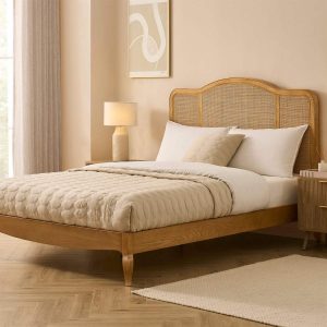 Annecy Rattan Bed Frame - Natural