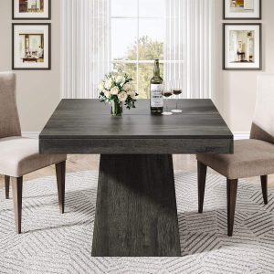 31.5" Dining Table, Square Farmhouse Kitchen Table Dinner Table for 4