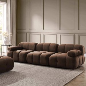 Bondi 3 Seater Sofa - Cappuccino