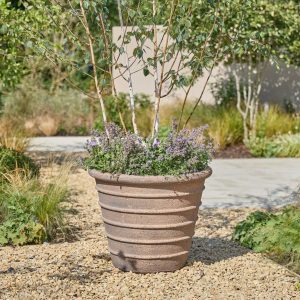 Odette Ribbed Ancient | Glazed Plant Pot