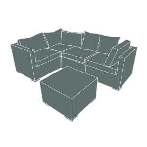 Garden Corner Sofa Set | Furniture Cover