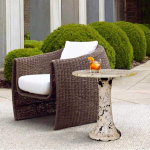 Cadas Indoor-Outdoor Stone Side Table