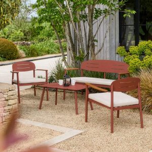 Hoxton 4 Seater | Metal Garden Lounge Set