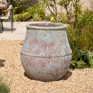 Leto Extra Large Verdigris | Urn Water Feature