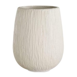 Rustic Ridge Off-White Outdoor Planter